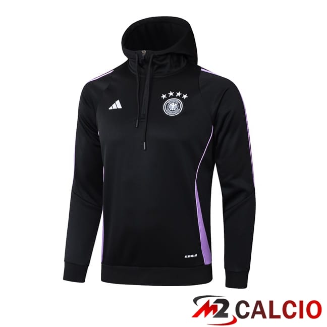 Felpa Con Cappuccio Germania Nero 2024/2025