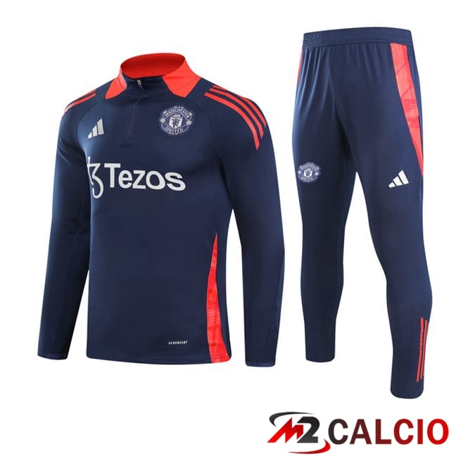Insieme Tuta Calcio Manchester United Blu Reale 2024/2025