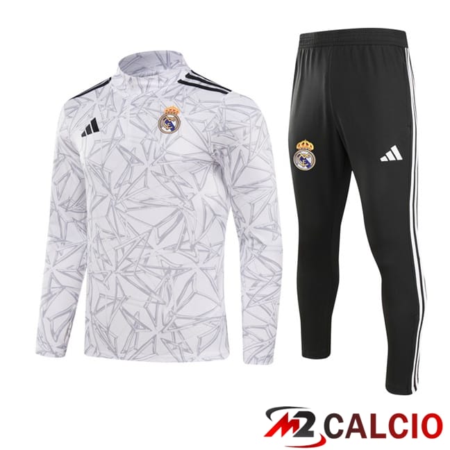 Insieme Tuta Calcio Real Madrid Bianco 2024/2025