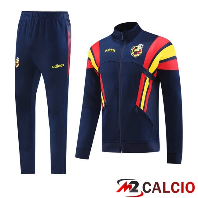 Insieme Tuta Calcio - Giacca Spagna Blu Reale 2024/2025