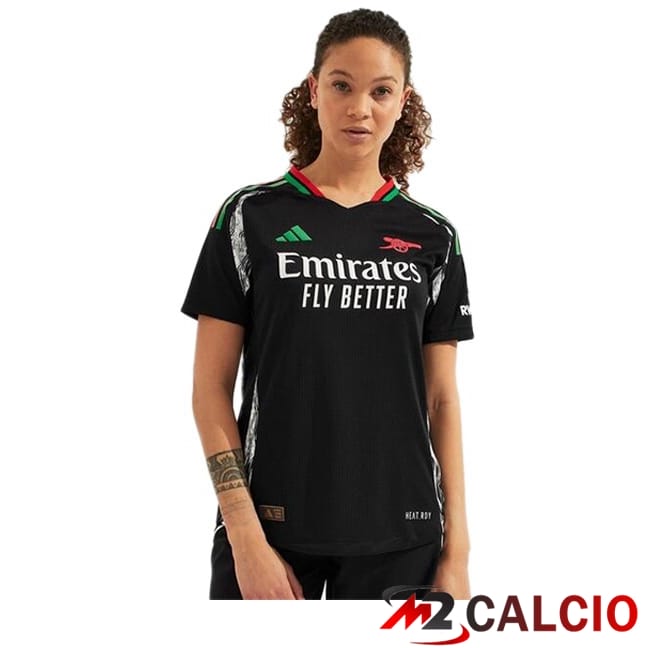 Maglie Calcio Arsenal Donna Seconda Nero 2024/2025