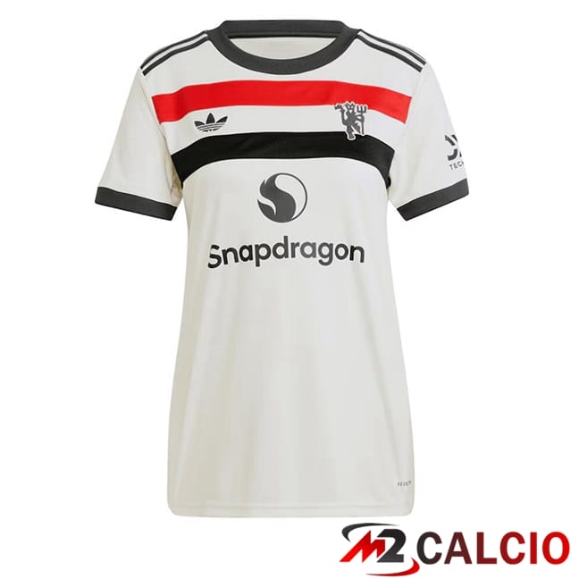 Maglie Calcio Manchester United Donna Terza Bianco 2024/2025