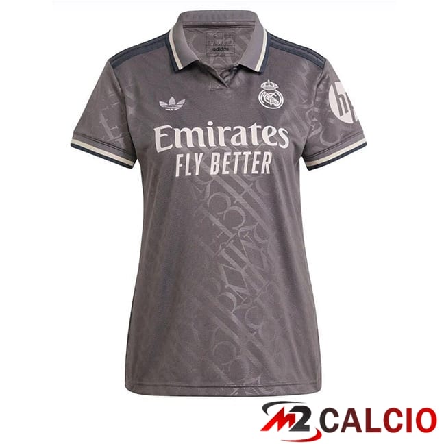 Maglie Calcio Real Madrid Donna Terza Grigio 2024/2025