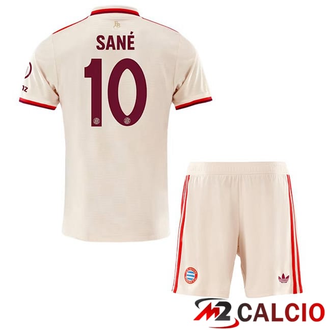 Maglie Calcio Bayern Monaco (Sané 10) Bambino Terza Giallo 2024/2025