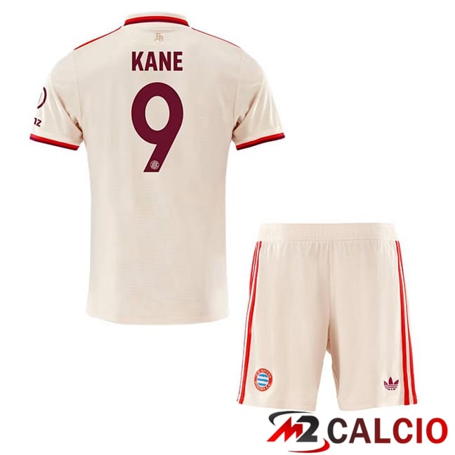 Maglie Calcio Bayern Monaco (Kane 9) Bambino Terza Giallo 2024/2025