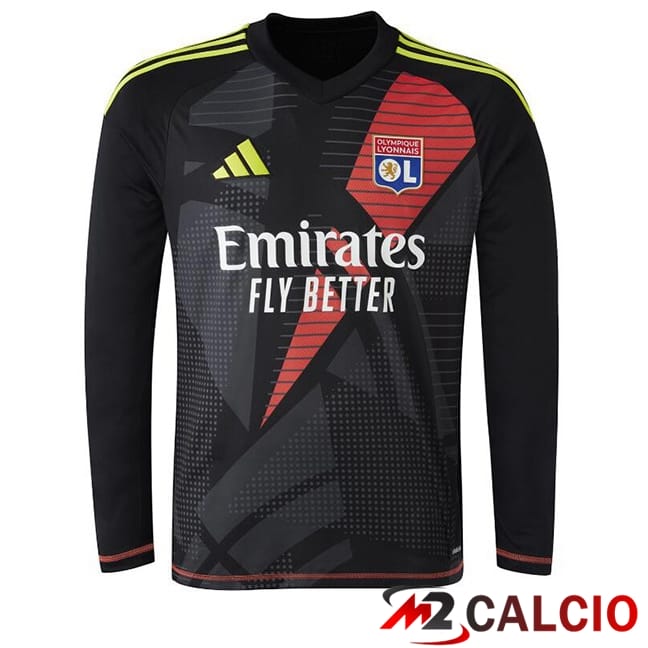 Maglie Calcio Lione OL Portiere Manica Lunga Nero 2024/2025