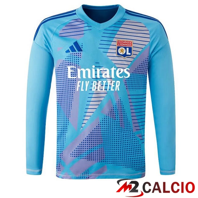 Maglie Calcio Lione OL Portiere Manica Lunga Blu 2024/2025