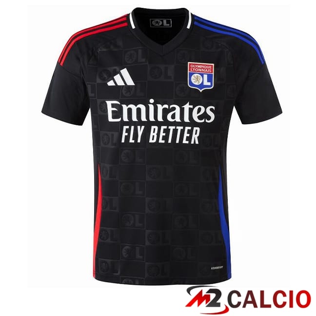 Maglie Calcio Lione OL Seconda Nero 2024/2025