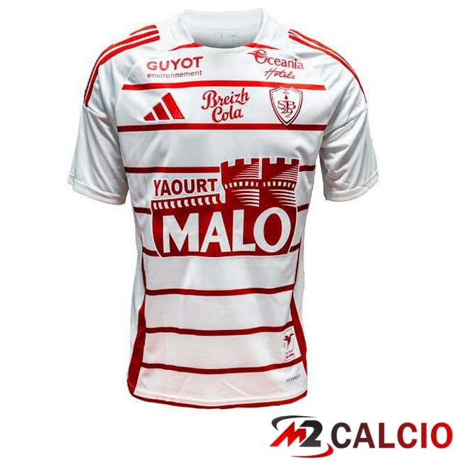 Maglie Calcio Stade Brestois Seconda Bianco 2024/2025
