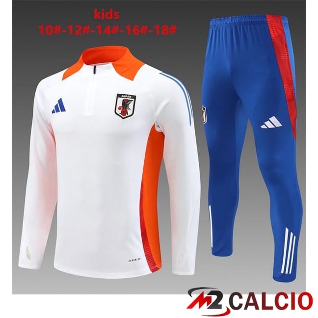 Insieme Tuta Calcio Giappone Bambino Bianco 2024/2025