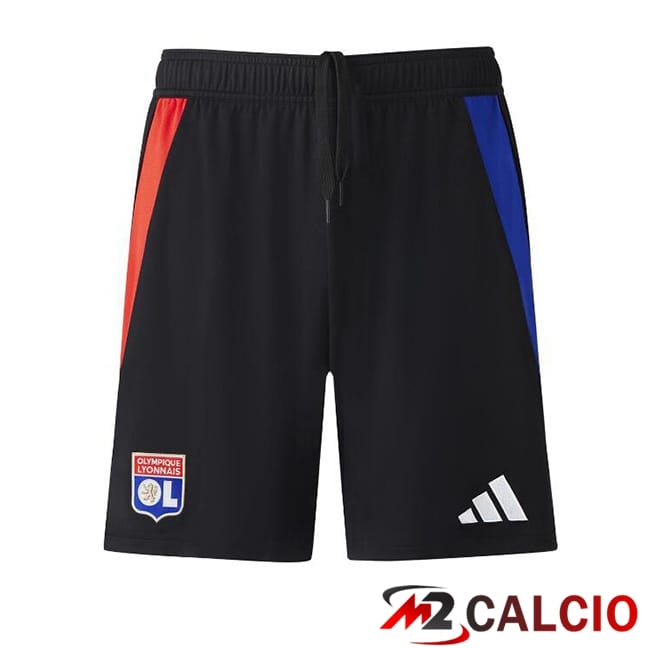Pantaloncini Calcio Lione OL Seconda Nero 2024/2025