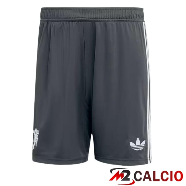 Pantaloncini Calcio Manchester United Terza Bianco 2024/2025