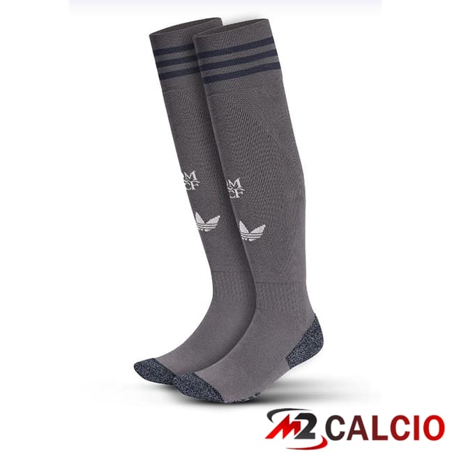 Calzini Calcio Real Madrid Terza Grigio 2024/2025