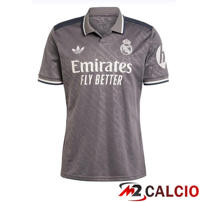Maglie Calcio Real Madrid Terza Grigio 2024/2025