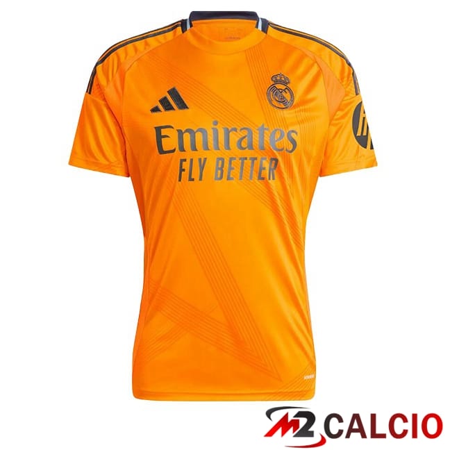 Maglie Calcio Real Madrid Seconda Arancia 2024/2025