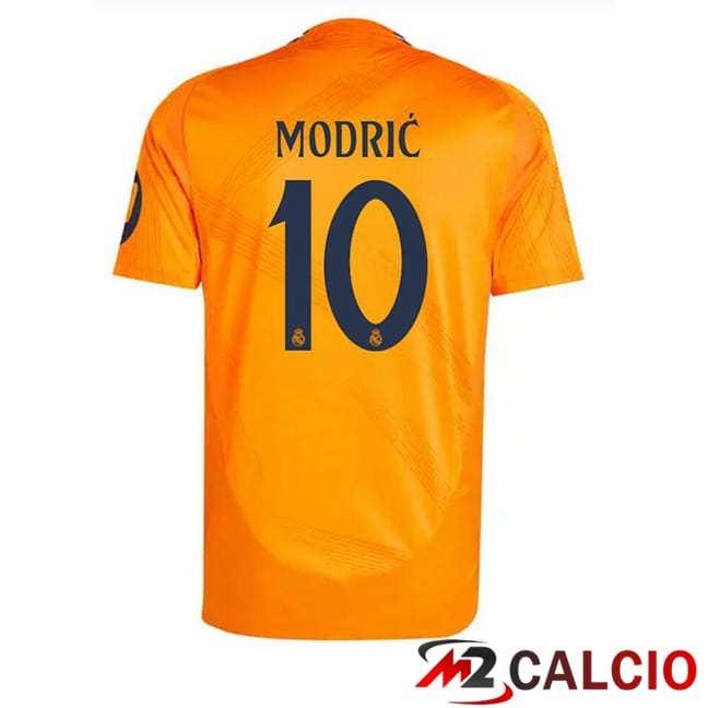 Maglie Calcio Real Madrid (Modrić 10) Seconda Arancia 2024/2025