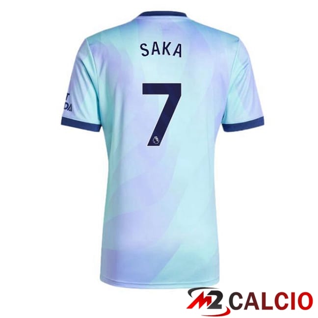Maglie Calcio Arsenal (SAKA 7) Terza Blu 2024/2025