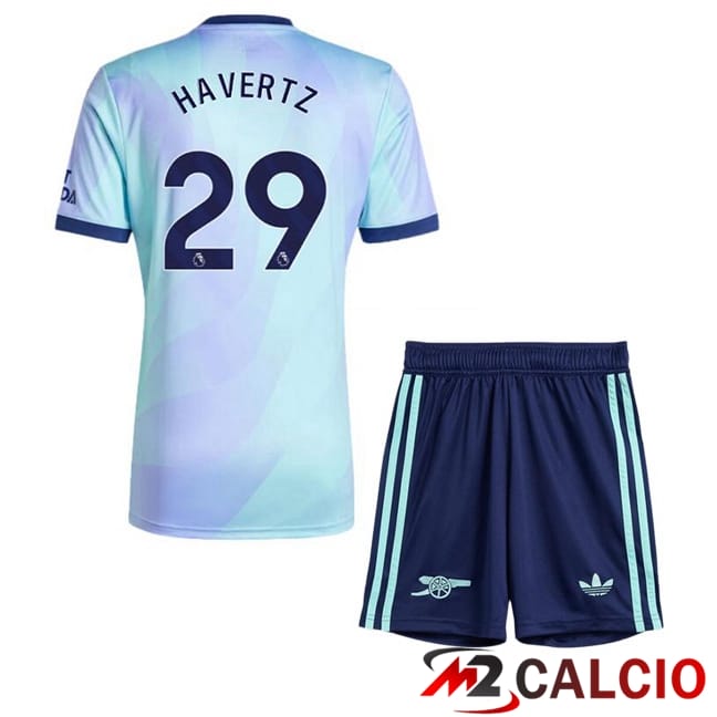 Maglie Calcio Arsenal (HAVerdeZ 29) Bambino Terza Blu 2024/2025