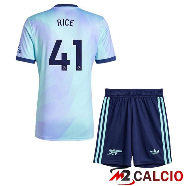 Maglie Calcio Arsenal (RICE 41) Bambino Terza Blu 2024/2025