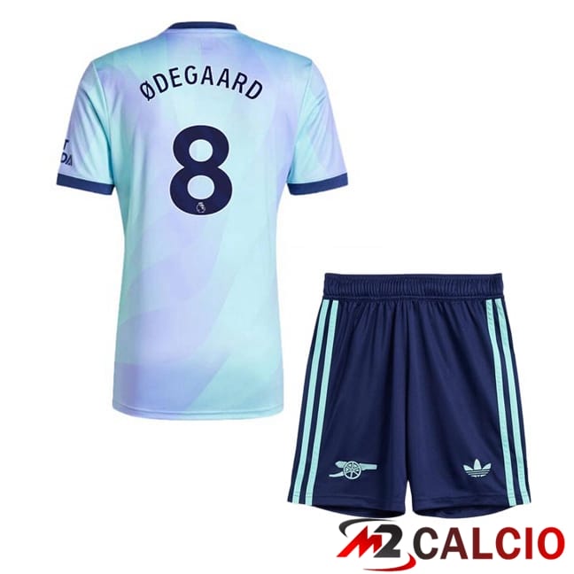 Maglie Calcio Arsenal (ØDEGAARD 8) Bambino Terza Blu 2024/2025