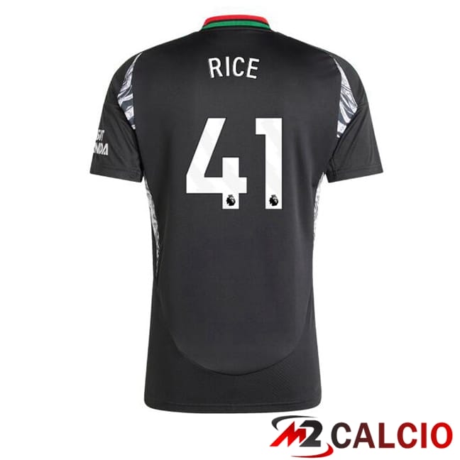 Maglie Calcio Arsenal (RICE 41) Seconda Nero 2024/2025