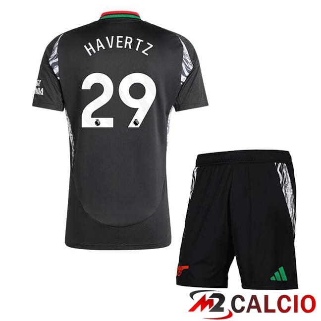 Maglie Calcio Arsenal (HAVerdeZ 29) Bambino Seconda Nero 2024/2025