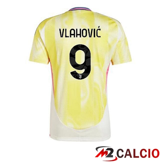 Maglie Calcio Juventus (VLAHOVIĆ 9) Seconda Giallo 2024/2025