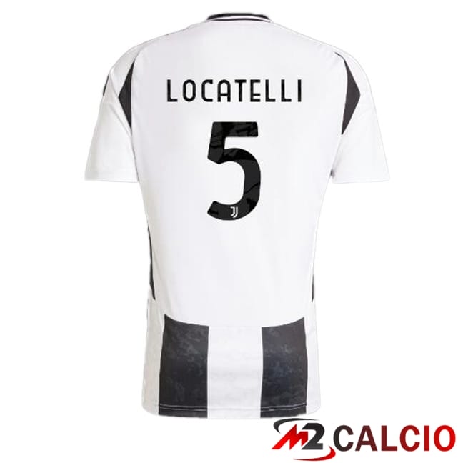 Maglie Calcio Juventus (LOCATELLI 5) Prima Nero Bianco 2024/2025