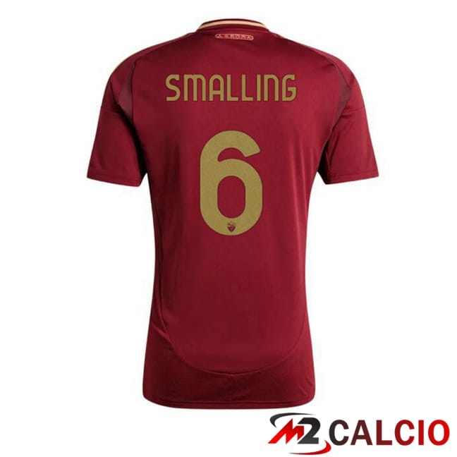 Maglie Calcio AS Roma (SMALLING 6) Prima Rosso 2024/2025