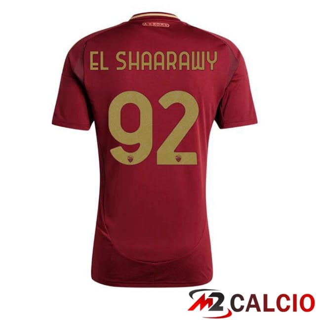 Maglie Calcio AS Roma (EL SHAARAWY 92) Prima Rosso 2024/2025