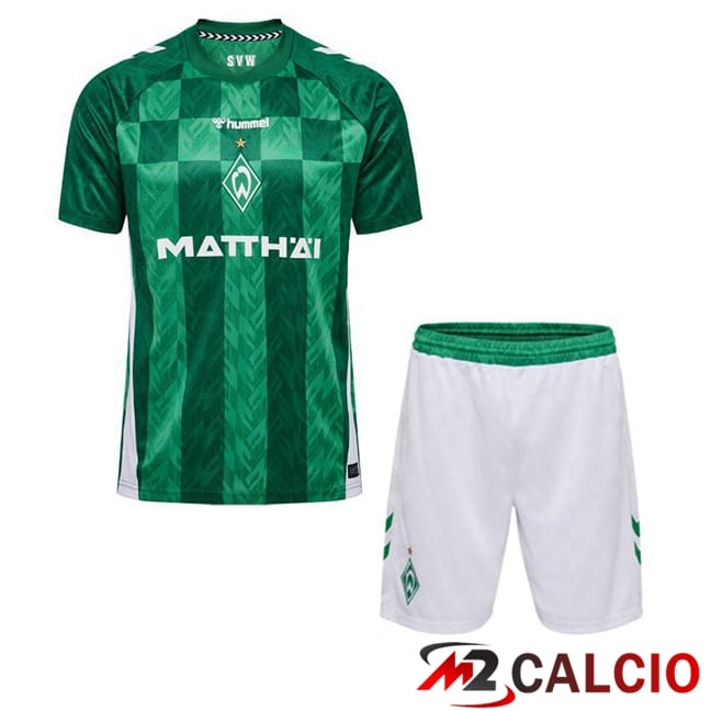 Maglie Calcio SV Werder Bremen Bambino Prima Verde 2024/2025