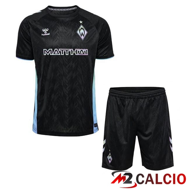 Maglie Calcio SV Werder Bremen Bambino Terza Nero 2024/2025