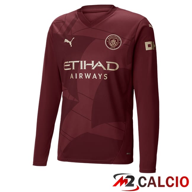 Maglie Calcio Manchester City Terza Manica Lunga 2024/2025