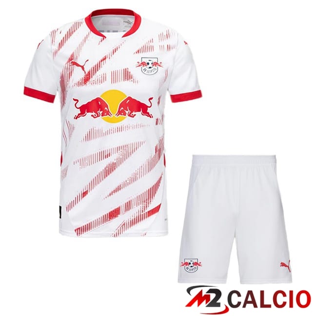 Maglie Calcio RB Leipzig Bambino Prima Bianco 2024/2025