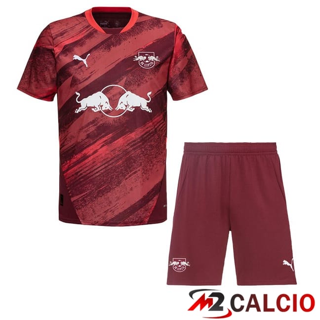 Maglie Calcio RB Leipzig Bambino Seconda Rosso 2024/2025