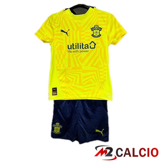 Maglie Calcio Southampton FC Bambino Seconda Giallo 2024/2025