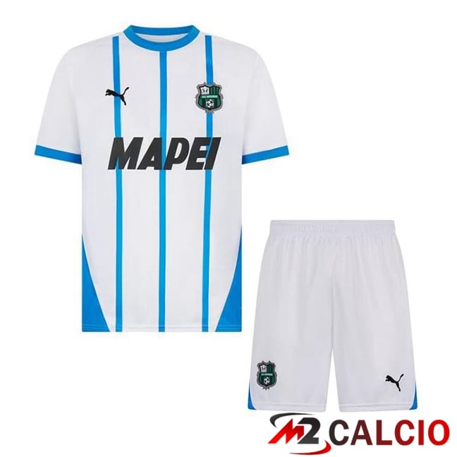 Maglie Calcio US Sassuolo Bambino Seconda Bianco 2024/2025