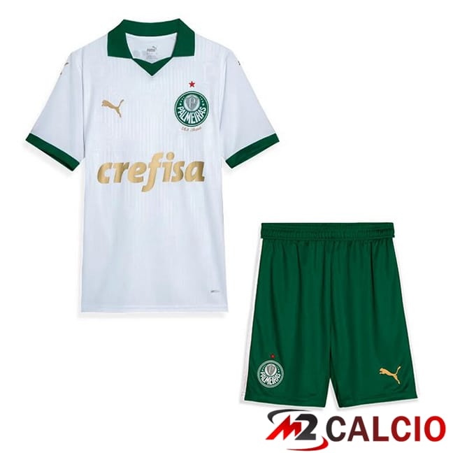 Maglie Calcio Palmeiras Bambino Seconda Bianco 2024/2025