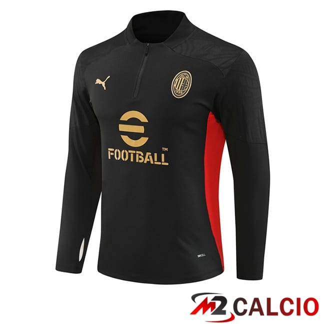 Felpa Allenamento AC Milan Nero 2024/2025