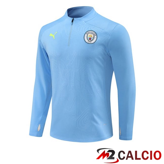 Felpa Allenamento Manchester City Blu 2024/2025