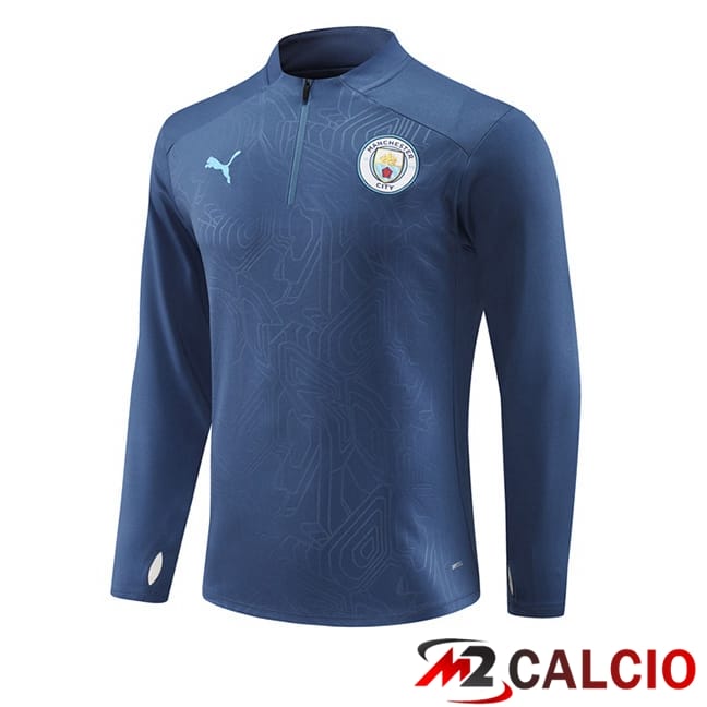 Felpa Allenamento Manchester City Blu Reale 2024/2025