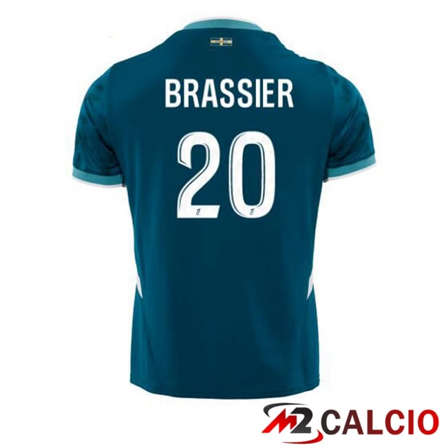 Maglie Calcio Marsiglia OM (BRASSIER 20) Seconda Blu 2024/2025