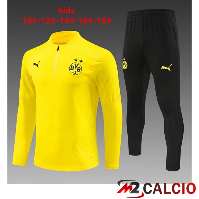 Insieme Tuta Calcio Dortmund BVB Bambino Giallo 2024/2025