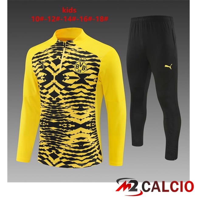 Insieme Tuta Calcio Dortmund BVB Bambino Giallo Nero 2024/2025