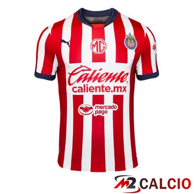 Maglie Calcio CD Guadalajara Prima Rosso Bianco 2024/2025