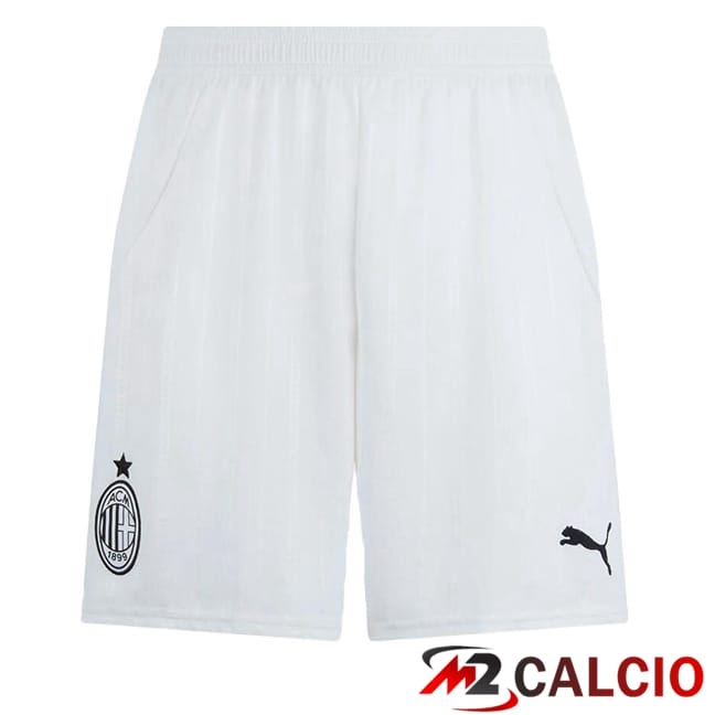 Pantaloncini Calcio AC Milan Seconda Bianco 2024/2025