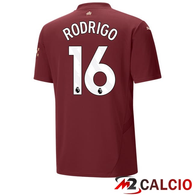 Maglie Calcio Manchester City (Rodrigo 16) Terza Marrone 2024/2025