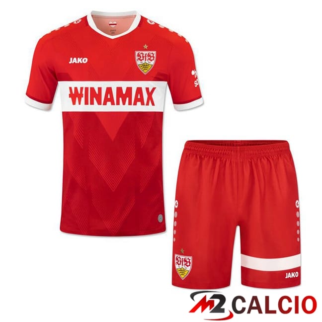 Maglie Calcio VfB Stuttgart Bambino Seconda Rosso 2024/2025