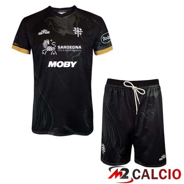 Maglie Calcio Cagliari Calcio Bambino Terza Nero 2024/2025