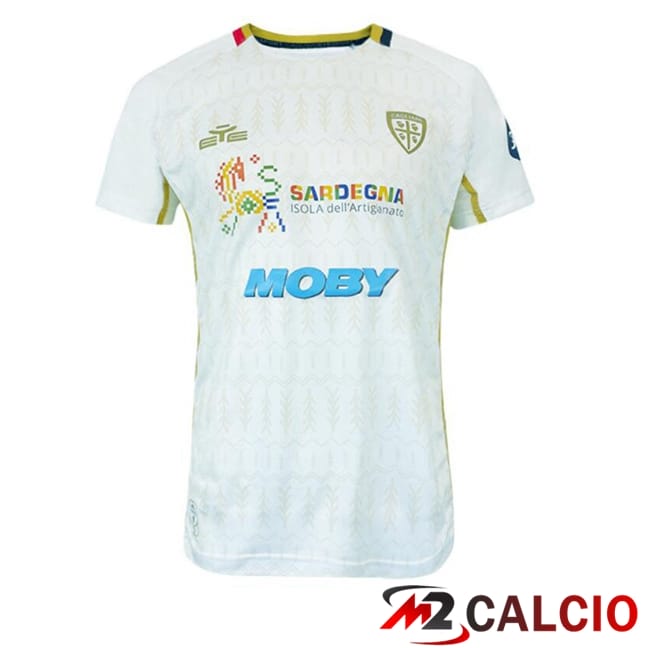 Maglie Calcio Cagliari Calcio Seconda Bianco 2024/2025